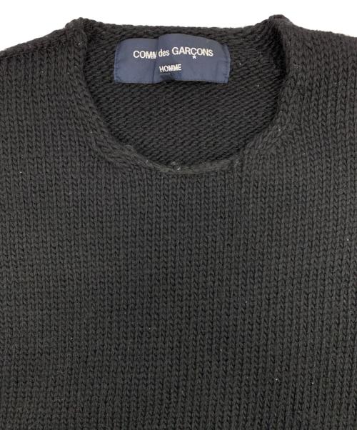 COMME des GARCONS HOMME（コムデギャルソン オム）COMME des GARCONS HOMME (コムデギャルソン オム) 厚手ニット ブラック サイズ:Sの古着・服飾アイテム