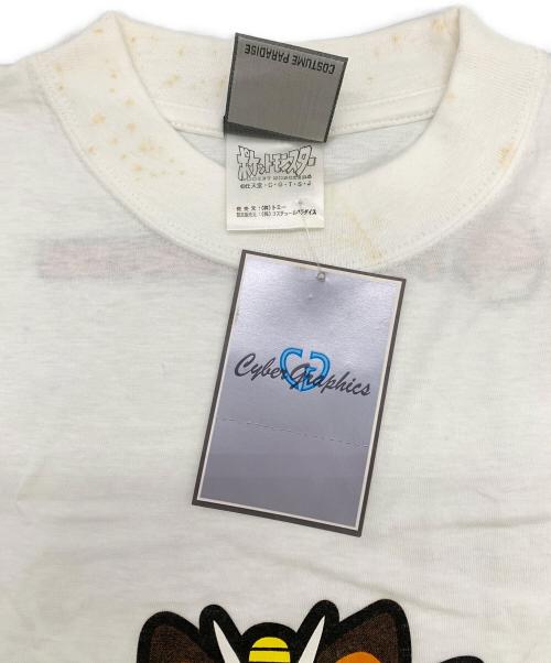 cyber graphics（サイバーグラフィックス）cyber graphics (サイバーグラフィックス) pokemon (ポケモン) ニャース Tシャツ ホワイト サイズ:Mの古着・服飾アイテム
