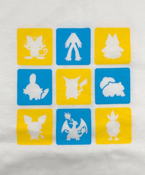 Pokemon Center（ポケモンセンター）Pokemon Center (ポケモンセンター) 足形＆シルエット Tシャツ ホワイト サイズ:Lの古着・服飾アイテム
