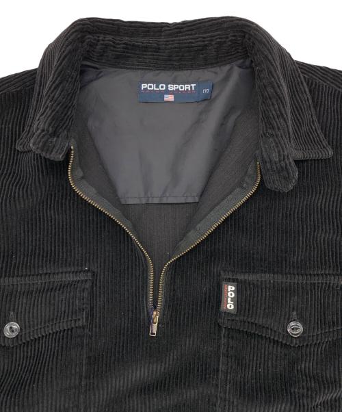 POLO SPORT（ポロスポーツ）POLO SPORT (ポロスポーツ) ハーフジップスウェット ブラック サイズ:170cmの古着・服飾アイテム