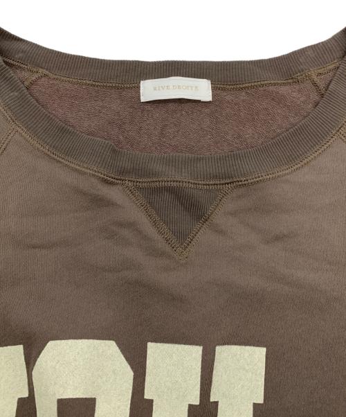 RIVE DROITE（リヴドロワ）RIVE DROITE (リヴドロワ) ワイドロゴカットオフスエット グレー サイズ:Fの古着・服飾アイテム