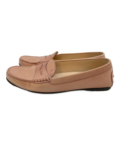 TOD'S（トッズ）TOD'S (トッズ) ローファー ピンク サイズ:41の古着・服飾アイテム