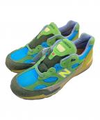 NEW BALANCE×Salehe Bemburyニューバランス×サレヘ・ベンバリー）の古着「Salehe Bembury U992SB」｜グレー×グリーン