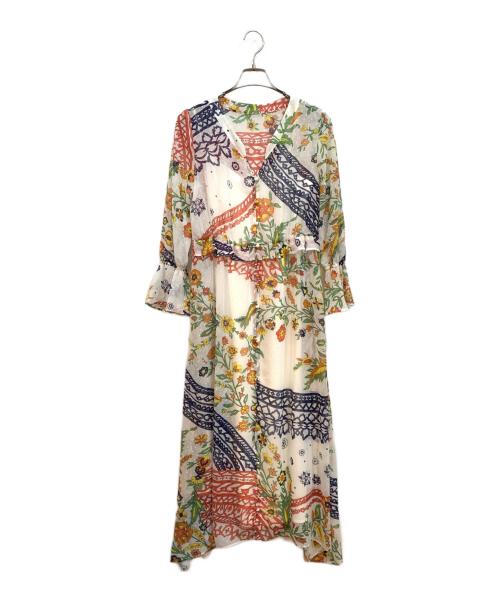 GRACE CONTINENTAL（（グレースコンチネンタル）GRACE CONTINENTAL (グレースコンチネンタル) 長袖ワンピース ホワイト サイズ:36(S～M)の古着・服飾アイテム