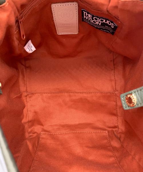 russet（ラシット）russet (ラシット) バルーントートバッグ カーキ×オレンジの古着・服飾アイテム