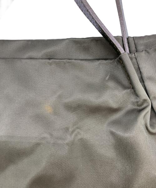 russet（ラシット）russet (ラシット) バルーントートバッグ カーキ×オレンジの古着・服飾アイテム