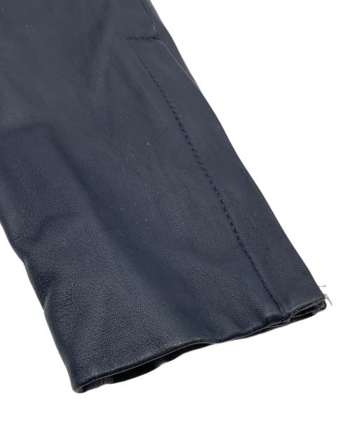 Calvin Klein（カルバンクライン）Calvin Klein (カルバンクライン) ラムレザージャケット ネイビー サイズ:40の古着・服飾アイテム