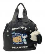 SNOOPY×Y'SACCSスヌーピー×イザック）の古着「2WAYバッグ」｜ブラック