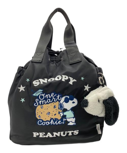 SNOOPY（スヌーピー）SNOOPY (スヌーピー) Y'SACCS (イザック) 2WAYバッグ ブラックの古着・服飾アイテム
