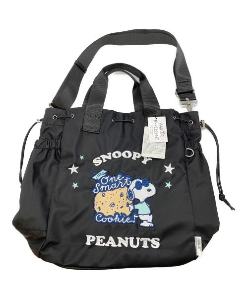 SNOOPY（スヌーピー）SNOOPY (スヌーピー) Y'SACCS (イザック) 2WAYバッグ ブラックの古着・服飾アイテム
