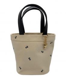 Apuweiser-riche×HELLO KITTY（アプワイザーリッシェ×ハローキティ）の古着「コラボハンドバッグ」｜ベージュ