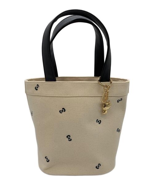 Apuweiser-riche（アプワイザーリッシェ）Apuweiser-riche (アプワイザーリッシェ) HELLO KITTY (ハローキティ) コラボハンドバッグ ベージュの古着・服飾アイテム