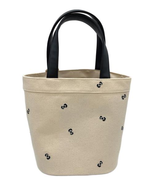 Apuweiser-riche（アプワイザーリッシェ）Apuweiser-riche (アプワイザーリッシェ) HELLO KITTY (ハローキティ) コラボハンドバッグ ベージュの古着・服飾アイテム