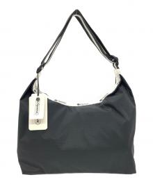 LeSportsac（レスポートサック）の古着「RESCENT SHOULDER BAG / ショルダーバッグ」｜ホワイト×ブラック