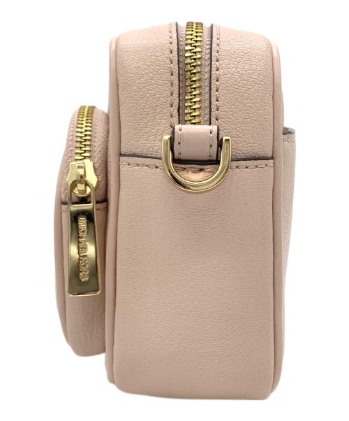 MICHAEL KORS（マイケルコース）MICHAEL KORS (マイケルコース) JET SET ITEM レザー ポケット クロスボディ ウィズ アタッチ ミディアム ピンクの古着・服飾アイテム