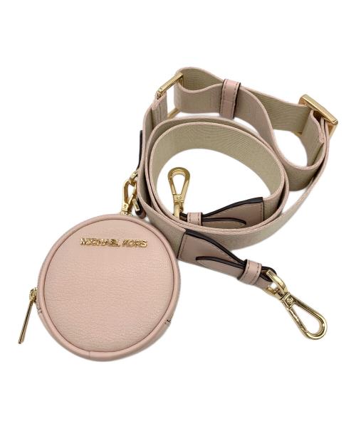 MICHAEL KORS（マイケルコース）MICHAEL KORS (マイケルコース) JET SET ITEM レザー ポケット クロスボディ ウィズ アタッチ ミディアム ピンクの古着・服飾アイテム