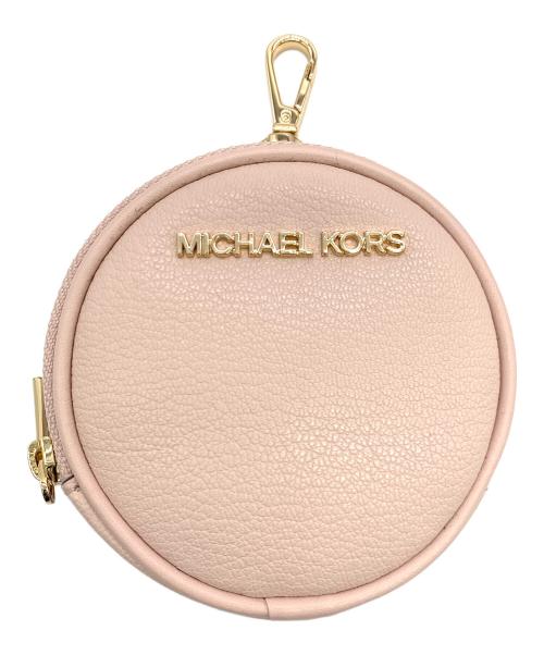 MICHAEL KORS（マイケルコース）MICHAEL KORS (マイケルコース) JET SET ITEM レザー ポケット クロスボディ ウィズ アタッチ ミディアム ピンクの古着・服飾アイテム