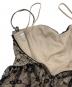 中古・古着 RED VALENTINO (レッドヴァレンティノ) ノースリーブ・キャミソールワンピース ブラック×ベージュ サイズ:40（S～M）：8000円