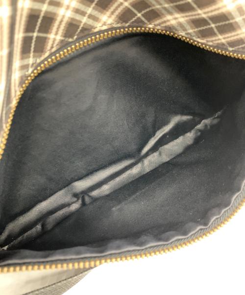 BLUE LABEL CRESTBRIDGE（ブルーレーベルクレストブリッジ）BLUE LABEL CRESTBRIDGE (ブルーレーベルクレストブリッジ) ショルダーバッグ ブラック×ブラウンの古着・服飾アイテム