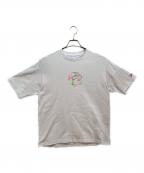 New Era×さいとうなおきニューエラ×サイトウナオキ）の古着「オーバーサイズド コットンTシャツ さいとうなおき フロントプリント」｜ホワイト