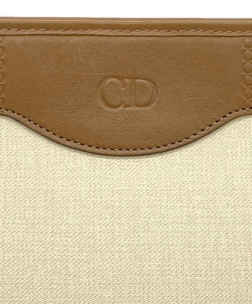 Christian Dior（クリスチャン ディオール）Christian Dior (クリスチャン ディオール) セカンドバッグ ベージュ×ブラウンの古着・服飾アイテム