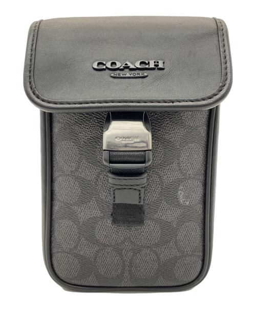 COACH（コーチ）COACH (コーチ) レーサー フォーン クロスボディ バッグ ブラックの古着・服飾アイテム
