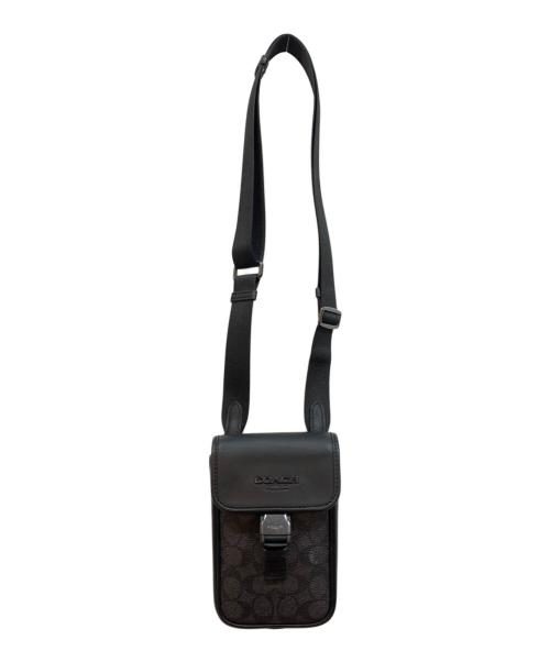 COACH（コーチ）COACH (コーチ) レーサー フォーン クロスボディ バッグ ブラックの古着・服飾アイテム