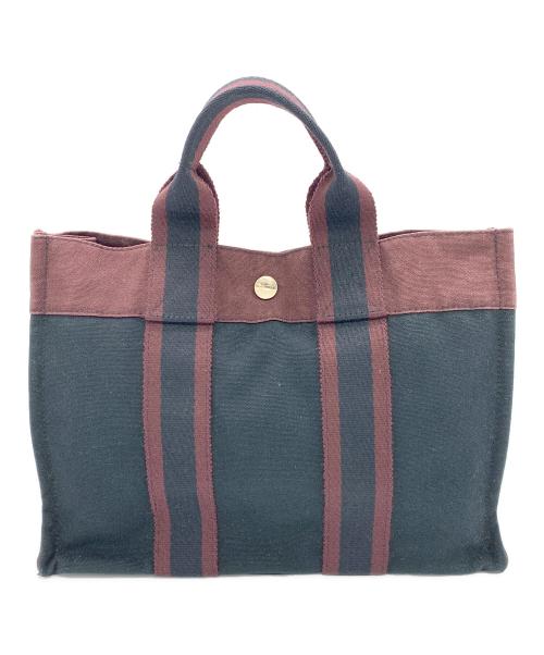 HERMES（エルメス）HERMES (エルメス) フールトゥ エンジ×ブラック サイズ:PMの古着・服飾アイテム