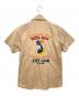 HOUSTON (ヒューストン) 半袖ワークシャツ ベージュ サイズ:14 1/2（S～M）：8000円
