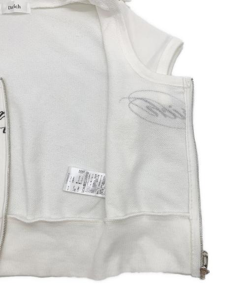 darich（ダーリッチ）darich (ダーリッチ) スウェットフレアミニセットアップ ホワイト サイズ:Freeの古着・服飾アイテム