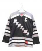 SUPREMEシュプリーム）の古着「ホッケーシャツ」｜ブラック×グレー
