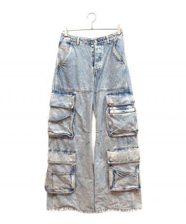 中古・古着通販】DIESEL (ディーゼル) カーゴデニムパンツ インディゴ