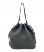untrackアントラック）の古着「CITY / ECCO Drawstring Bag M 60412 / 巾着ハンドバッグ」｜ブラック
