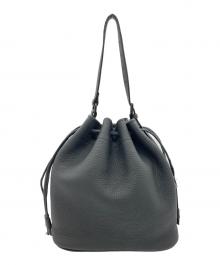 untrack（アントラック）の古着「CITY / ECCO Drawstring Bag M 60412 / 巾着ハンドバッグ」｜ブラック