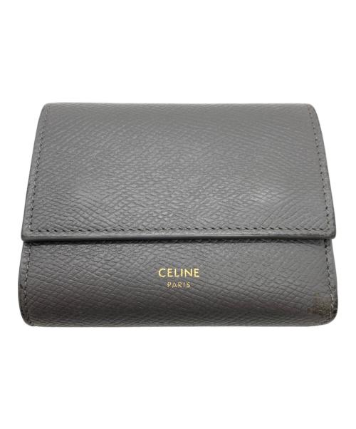CELINE（セリーヌ）CELINE (セリーヌ) 3つ折り財布 グレーの古着・服飾アイテム