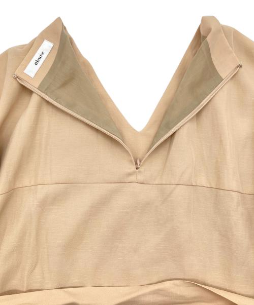 ebure（エブール）ebure (エブール) 半袖ワンピース ベージュ サイズ:36の古着・服飾アイテム