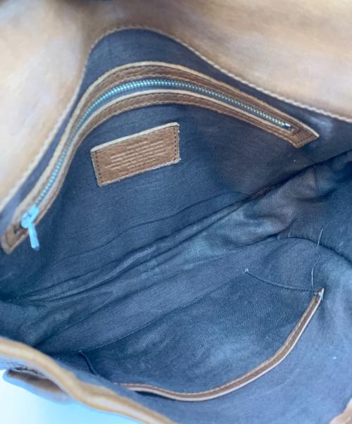 SLOW&CO（スロウアンドコー）SLOW&CO (スロウアンドコー) fino cartridge shoulder bag / フィノ カートリッジショルダーバッグ ブラウンの古着・服飾アイテム