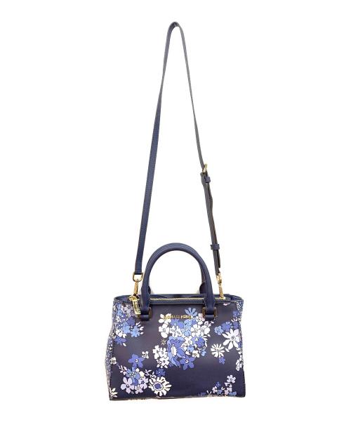 MICHAEL KORS（マイケルコース）MICHAEL KORS (マイケルコース) 2WAYバッグ ネイビーの古着・服飾アイテム