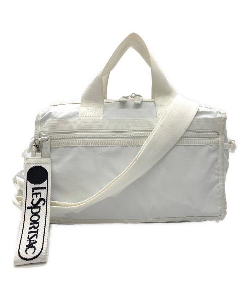 LeSportsac（レスポートサック）LeSportsac (レスポートサック) 2WAYショルダーバッグ ホワイトの古着・服飾アイテム