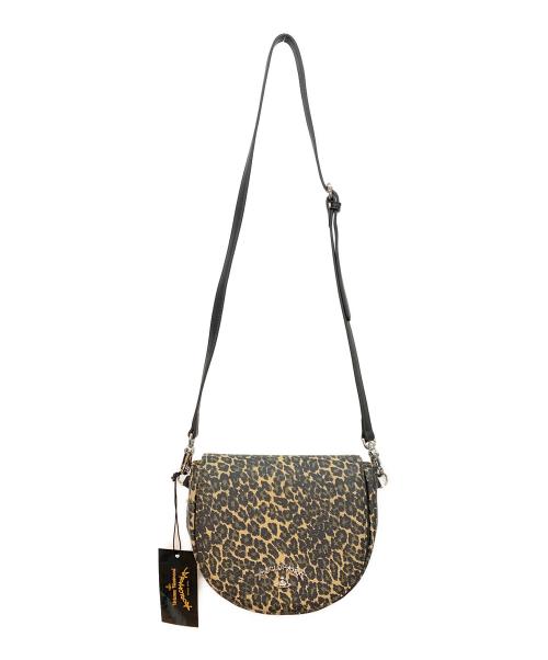 Vivienne Westwood（ヴィヴィアンウエストウッド）Vivienne Westwood (ヴィヴィアンウエストウッド) ショルダーバッグ ブラウン×ブラックの古着・服飾アイテム