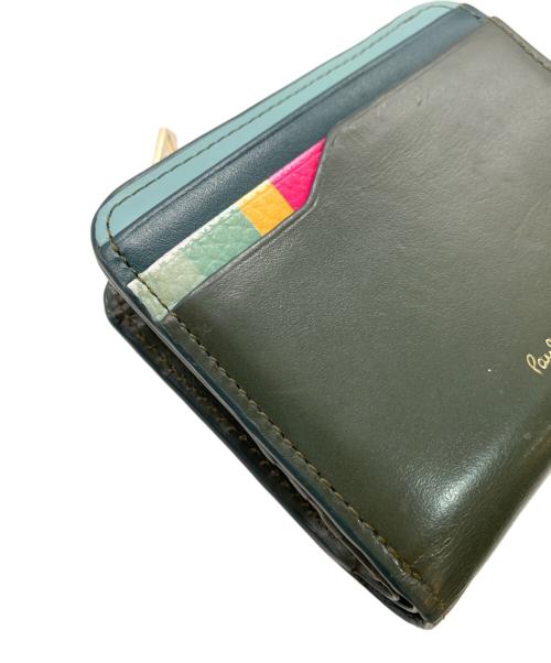 PAUL SMITH（ポールスミス）Paul Smith (ポールスミス) コンパクトウォレット グリーンの古着・服飾アイテム