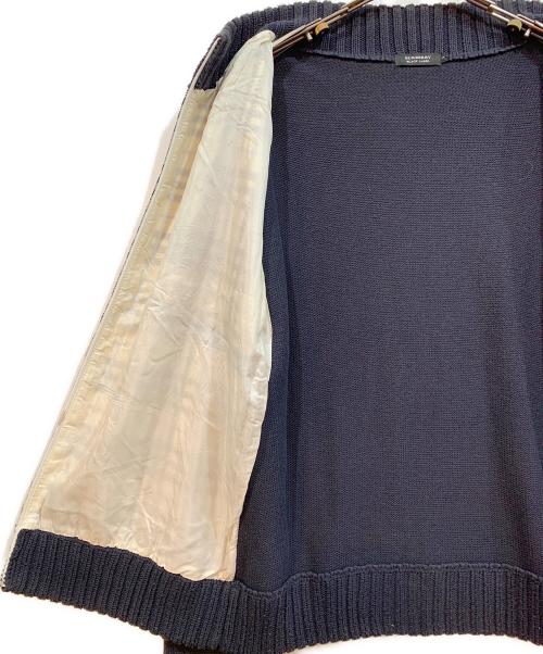 BURBERRY BLACK LABEL（バーバリーブラックレーベル）BURBERRY BLACK LABEL (バーバリーブラックレーベル) 厚手ニット ブラック×ホワイト サイズ:3の古着・服飾アイテム