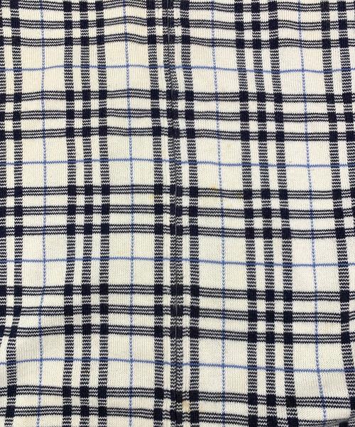 BURBERRY BLACK LABEL（バーバリーブラックレーベル）BURBERRY BLACK LABEL (バーバリーブラックレーベル) 厚手ニット ブラック×ホワイト サイズ:3の古着・服飾アイテム