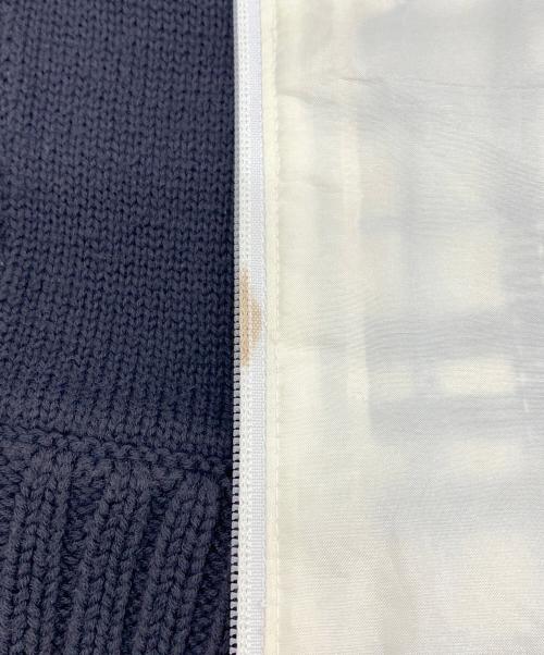 BURBERRY BLACK LABEL（バーバリーブラックレーベル）BURBERRY BLACK LABEL (バーバリーブラックレーベル) 厚手ニット ブラック×ホワイト サイズ:3の古着・服飾アイテム
