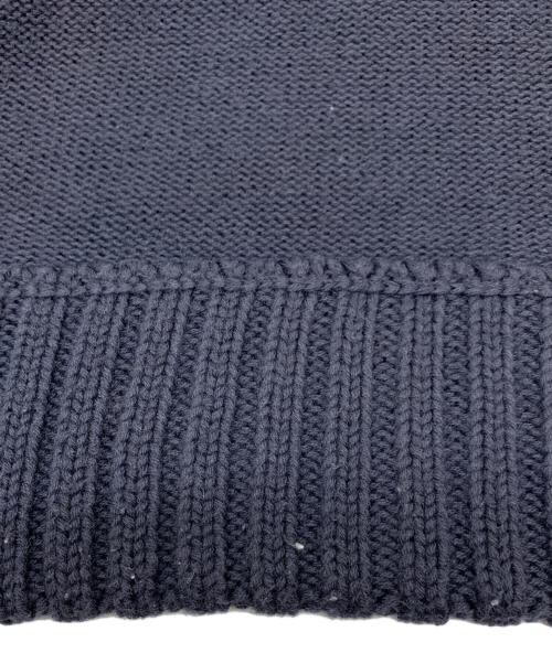 BURBERRY BLACK LABEL（バーバリーブラックレーベル）BURBERRY BLACK LABEL (バーバリーブラックレーベル) 厚手ニット ブラック×ホワイト サイズ:3の古着・服飾アイテム