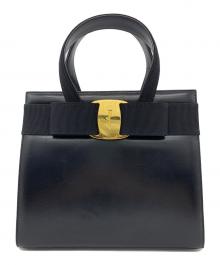 Salvatore Ferragamo（サルヴァトーレ フェラガモ）の古着「ハンドバッグ」｜ブラック