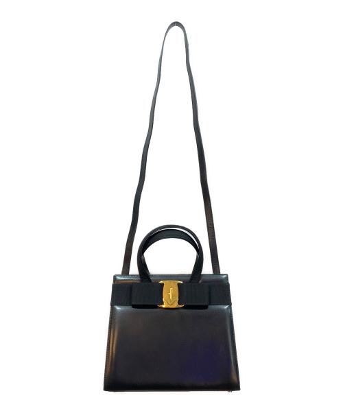 Salvatore Ferragamo（サルヴァトーレ フェラガモ）Salvatore Ferragamo (サルヴァトーレ フェラガモ) ハンドバッグ ブラックの古着・服飾アイテム