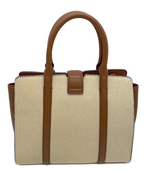 CHARLES & KEITH（チャールズアンドキース）CHARLES & KEITH (チャールズアンドキース) 2WAYショルダーバッグ ベージュ×ブラウンの古着・服飾アイテム