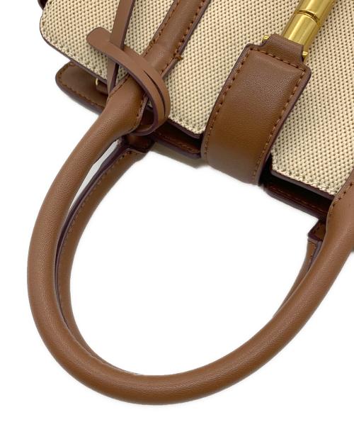 CHARLES & KEITH（チャールズアンドキース）CHARLES & KEITH (チャールズアンドキース) 2WAYショルダーバッグ ベージュ×ブラウンの古着・服飾アイテム