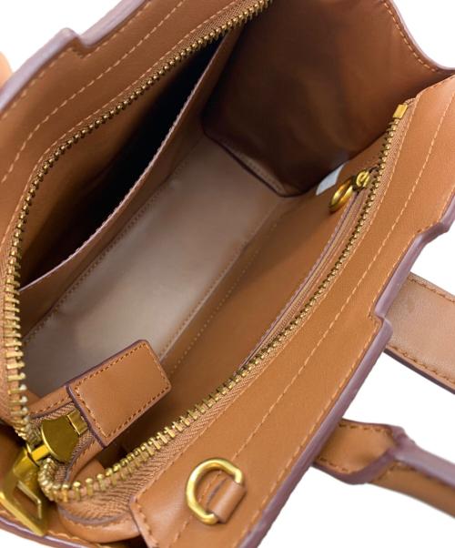 CHARLES & KEITH（チャールズアンドキース）CHARLES & KEITH (チャールズアンドキース) 2WAYショルダーバッグ ベージュ×ブラウンの古着・服飾アイテム